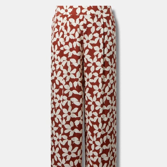 NWT TORRID FLORAL PULL ON WIDE LEG PANTS - FLORAL REGULAR - Picture 5 of 11
